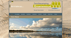 Desktop Screenshot of campinggroenewoud.nl